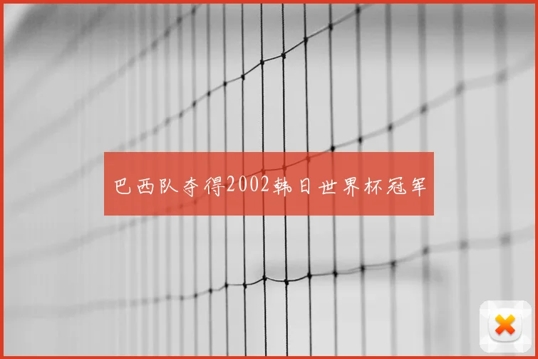 巴西队夺得2002韩日世界杯冠军